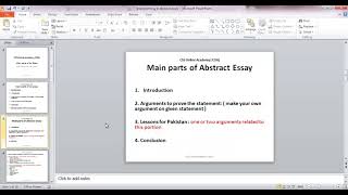 Abstract Literary Essay Made Very easy Tips for Brainstroming [upl. by Kcirdla27]