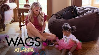 WAGS Atlanta  Kaylin Jurrjens Babysits Kierra Douglas Daughter  E [upl. by Enimrej496]