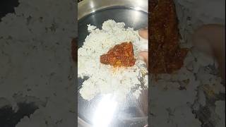 Andhra avakai pachadi rice🍚🤩😋ఆవకాయ పచ్చడి avakai rice shorts trending viralvideo [upl. by Flavius]