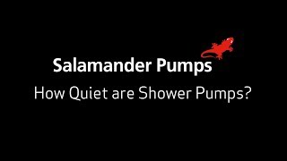 How Quiet Are Shower Pumps  Salamander Pumps [upl. by Trinidad571]