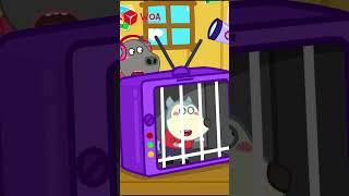 TV Jail Wolfoo Learns the Dos and Donts of Phone Use  Wolfoo Has Fun Playtime shorts [upl. by Marleah191]