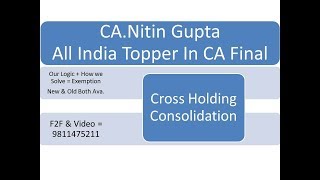 cross holding  consolidation [upl. by Collum]