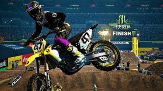 Malcolm Stewart 47  SX The Game 2018  Toronto  2017  Main Event 450  Full Race [upl. by Eleph231]