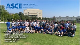 CPP ASCE Fall 2024 Semester Newsletter Video [upl. by Vashti]