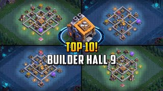 TOP 10 Builder Hall 9 BH9 Base Layout  Copy Link 2024  Clash of Clans [upl. by Hilde]