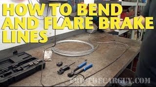 How To Bend and Flare Brake Lines EricTheCarGuy [upl. by Notsae66]