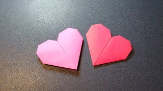 Origami paper Heart  How to make a Valentines day origami Heart [upl. by Dayle]