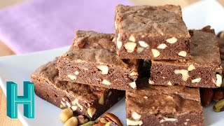 How to Make Chocolate Fudge Brownies with Nuts  Hilah Cooking [upl. by Elwyn]