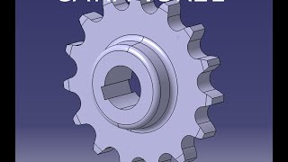 Catia V5R21 Modeling a chainwheel [upl. by Odnalra]