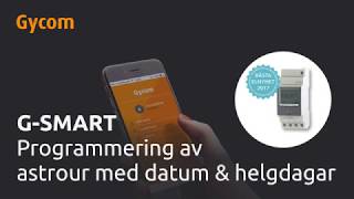 SE  GSmart  Programmering av astrour med datum amp helgdagar [upl. by Keyek]