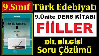 9Sınıf EDEBİYAT Ders Kitabı Cevapları 9Ünite Fiil Eylem Sözcük Türü Dilbilgisi Soru Çözümü 2024 [upl. by Gross]