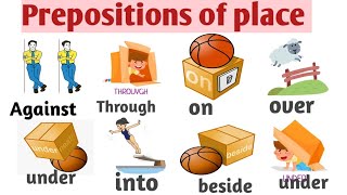 Prepositions of place All prepositions in grammar with examplesinonnearbeside [upl. by Nivre695]