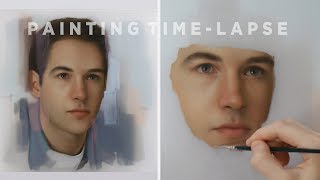 PORTRAIT PAINTING  Oil Painting TimeLapse [upl. by Eadahs]