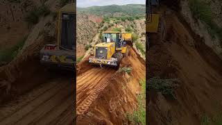 Cliff moving and paving process Good tools and machinery make work easy [upl. by Attenat973]