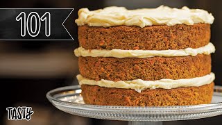 How To Bake The Best Carrot Cake Youll Ever Eat • Tasty [upl. by Esened]