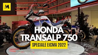 Honda Transalp 750  EICMA 2022 ENGLISH SUB [upl. by Iinde669]