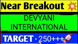 DEVYANI INTERNATIONAL SHARELATEST NEWS TODAYDEVYANI INTERNATIONALSHARE TARGETDEVYANI SHAREANALYSIS [upl. by Litha]