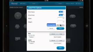 Revel iPad POS Label Printer  Printing Labels [upl. by Gabriele]