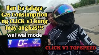 HONDA CLICK 125 V3 GAS CONSUMPTION WITH OBR  TOP SPEED  AISLE OF MEDELLIN RIDE [upl. by Ikram]