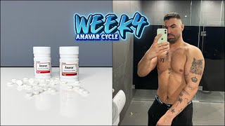 WEEK 4 ANAVAR ONLY CYCLE BODY CHANGES  REACTIONS ON 40MG ANAVAR [upl. by Annaehr223]