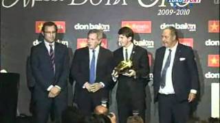 www2b10frnf Football  Messi soulier dor 2010 [upl. by Refanej]