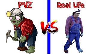 Plants Vs Zombies Every Zombies PVZ 2 in Real Life Video Primal [upl. by Nyrahs]