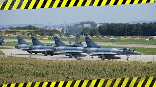 MIRAGE 2000 FRENCH AIR FORCE  F18 HORNET  PAYERNE AIR BASE SWITZERLAND [upl. by Arerrac]