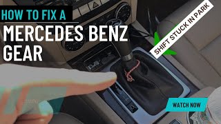 How to Release a Mercedes Benz Gear Shift Stuck in Park [upl. by Aguste]