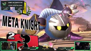 Game Lab Smash 105 Abe Game amp Watch VS LVis Metaknight [upl. by Aramo277]