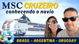 Conhecendo o Navio MSC Lírica e o que tem pra fazer dentro do Navio que agora para em Paranaguá [upl. by Luhem270]