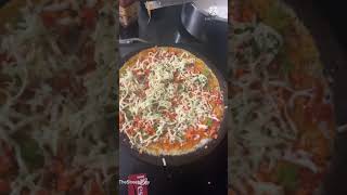 Cheesy Pizza Dosa  Quick Recipe  South Indian [upl. by Feldstein838]