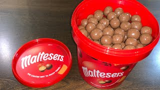 Maltesers Chocolate Bucket  Unboxing  Review  ASMR  440 Grams [upl. by Eirised142]