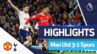 Cristiano Ronaldo hattrick seals win for United  HIGHLIGHTS  Manchester United 32 Spurs [upl. by Ashwell]