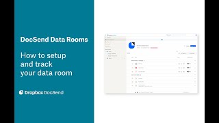 How To Setup Your Data Room  Dropbox DocSend [upl. by Tenej]