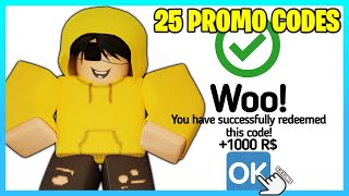 ALL NEW 25 PROMO CODES FOR CLAIMRBXRBLXEARTHRBXDEMONCOLLECTROBUXBLOXLAND OCTOBER 2023 [upl. by Peskoff]