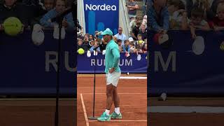 Rafael Nadal On Court Interview  Nordea Open 18072024 [upl. by Ahsieat]