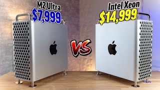 M2 Ultra vs Intel Mac Pro  I CANT Believe Apple did THIS [upl. by Imehon]