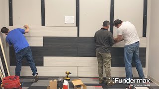 Modulo Installation at Fundermax North Americas Showroom [upl. by Eelrebma102]