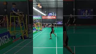 Backhand smash shots shorts badminton caulong badmintonchina highlights [upl. by Iaka833]