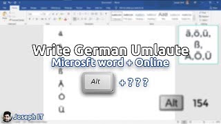 How to Write Umlaut in English Keyboard Anywhere  German Umlaut Characters [upl. by Savadove]