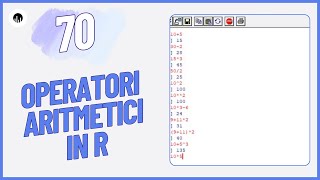 STATISTICA 70  Operatori aritmetici in R [upl. by Latoya]