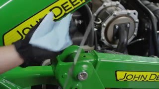 How To Change Your Engine Oil and Filter  John Deere Tips Notebook [upl. by Zoila]