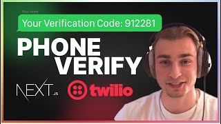 Send Verification Messages  SMS with Twilio Service in Nextjs  React Applications [upl. by Yenrab]