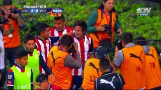 El Increíble Gol de Carlos Fierro Le roba el balón al Portero Chivas vs Puebla [upl. by Alcock78]