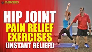 Hip Joint Pain Relief Exercises INSTANT RELIEF [upl. by Bohi]