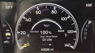 How To Reset Jeep Grand Cherokee Oil life [upl. by Essile]