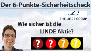 LINDE Aktienanalyse Wie sicher ist die Aktie  6PunkteCheck Rangliste [upl. by Nonrev]