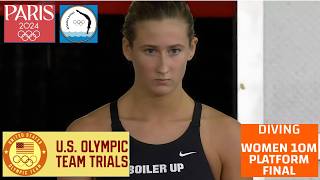 Womens 10M Platform Final  Full Replays  2024 USA Diving Olympic Trials parisolympics2024 [upl. by Ozkum571]