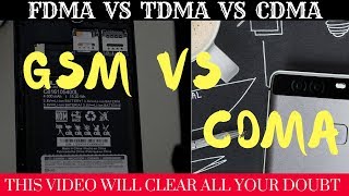 GSM and CDMA in Hindi  Difference between gsm vs cdma  Mobile Computing [upl. by Sidnala]