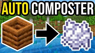 Automatic Composter  Minecraft Tutorial  Short [upl. by Melan536]